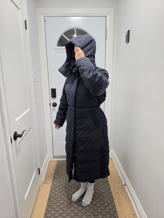 Jackets & Blazers - WOODS Women’s Long Black Puffer Coat with Hood